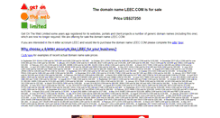 Desktop Screenshot of leec.com